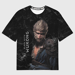 Футболка оверсайз мужская Black Myth Wukong dark Sun Wukong, цвет: 3D-принт