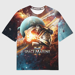 Футболка оверсайз мужская Warhammer 40000 space marine 2, цвет: 3D-принт