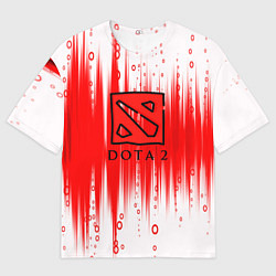 Мужская футболка оверсайз Dota abstraction
