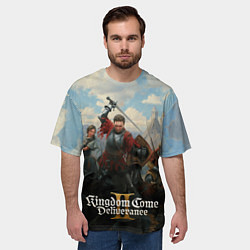 Футболка оверсайз мужская Битва Kingdom come deliverence 2, цвет: 3D-принт — фото 2