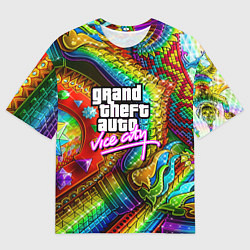 Футболка оверсайз мужская GTA casino steel, цвет: 3D-принт