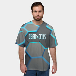 Футболка оверсайз мужская Dead cells броня, цвет: 3D-принт — фото 2