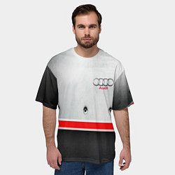 Футболка оверсайз мужская Audi metal sport, цвет: 3D-принт — фото 2