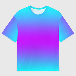 Футболка оверсайз мужская Градиент текстура неоновая, цвет: 3D-принт