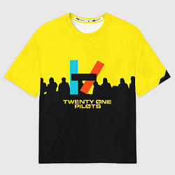 Мужская футболка оверсайз Twenty one pilots rock steel