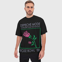 Футболка оверсайз мужская Depeche Mode - Rose Bowl, цвет: 3D-принт — фото 2