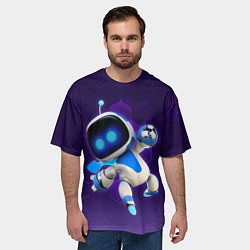 Футболка оверсайз мужская Mascot - Astro Bot, цвет: 3D-принт — фото 2