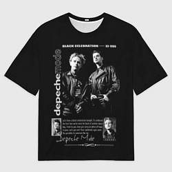 Футболка оверсайз мужская Depeche Mode Black Celebration 1986, цвет: 3D-принт
