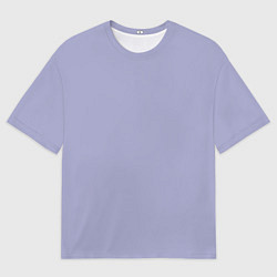 Футболка оверсайз мужская Эмоция хандры - бледно-фиолетовый, цвет: 3D-принт