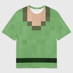 Футболка оверсайз мужская Алекса Minecraft верх, цвет: 3D-принт