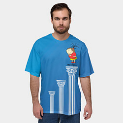 Футболка оверсайз мужская This is love - heavenly, цвет: 3D-принт — фото 2