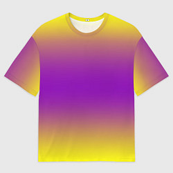 Футболка оверсайз мужская Градиент текстура абстракция, цвет: 3D-принт