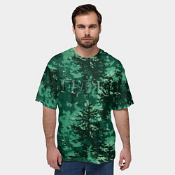 Футболка оверсайз мужская Шифровка маскировка - мат, цвет: 3D-принт — фото 2
