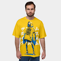 Футболка оверсайз мужская Киберпанк мода, цвет: 3D-принт — фото 2