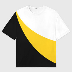 Футболка оверсайз мужская Мы русские с нами Бог большой крест, цвет: 3D-принт