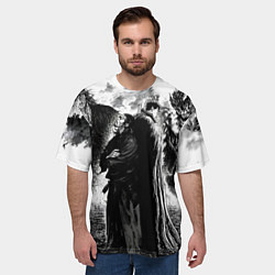 Футболка оверсайз мужская Musashi Miyamoto And Berserk, цвет: 3D-принт — фото 2