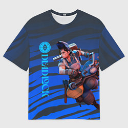 Футболка оверсайз мужская МакГиннис Deadlock, цвет: 3D-принт