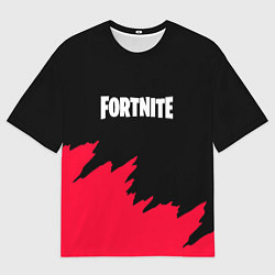 Мужская футболка оверсайз Fortnite розовые краски