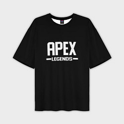 Мужская футболка оверсайз Apex legends logo white