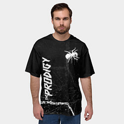 Футболка оверсайз мужская The prodigy - паук, цвет: 3D-принт — фото 2