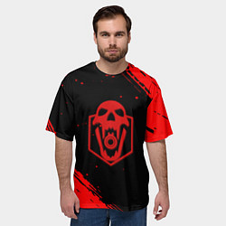 Футболка оверсайз мужская Rainbow six краски полосы, цвет: 3D-принт — фото 2