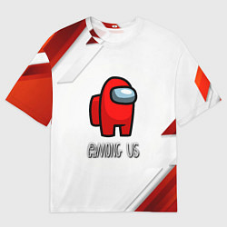Футболка оверсайз мужская Among us game geometry, цвет: 3D-принт