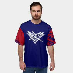 Футболка оверсайз мужская Velial squad текстура, цвет: 3D-принт — фото 2