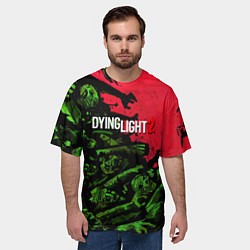 Футболка оверсайз мужская Dying Light 2 zombie, цвет: 3D-принт — фото 2