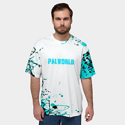 Футболка оверсайз мужская Palworld краски, цвет: 3D-принт — фото 2