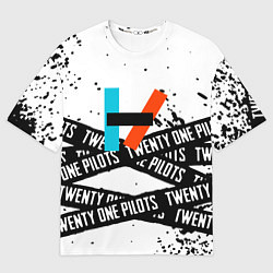 Футболка оверсайз мужская Twenty one pilots rock, цвет: 3D-принт