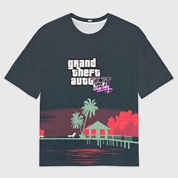 Футболка оверсайз мужская GTA tropix game, цвет: 3D-принт