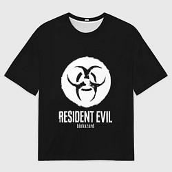 Мужская футболка оверсайз Resident Evil umbrella corp logo
