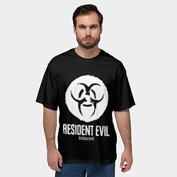 Футболка оверсайз мужская Resident Evil umbrella corp logo, цвет: 3D-принт — фото 2