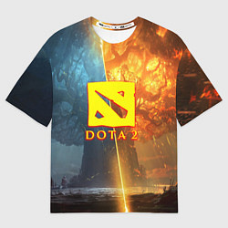 Футболка оверсайз мужская DOTA 2 лес эльфов, цвет: 3D-принт