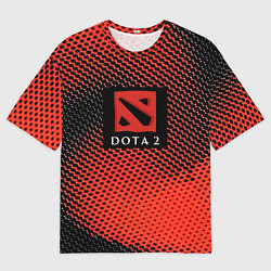 Футболка оверсайз мужская DOTA 2 краски абстракция, цвет: 3D-принт