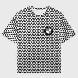 Футболка оверсайз мужская BMW carbon steel auto, цвет: 3D-принт