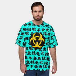 Футболка оверсайз мужская Resident Evil japan pattern, цвет: 3D-принт — фото 2