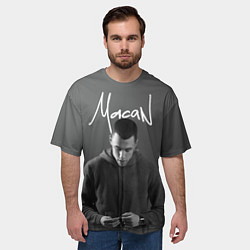 Футболка оверсайз мужская Певец Макан, цвет: 3D-принт — фото 2
