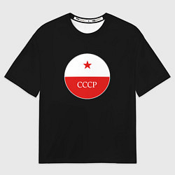 Футболка оверсайз мужская USSR logo steel, цвет: 3D-принт