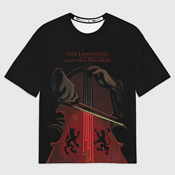 Мужская футболка оверсайз The Lannister send their Regards game of thrones