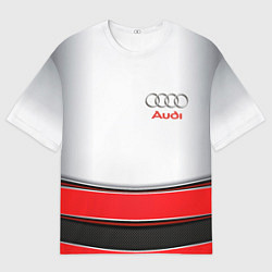 Футболка оверсайз мужская AUDI auto car, цвет: 3D-принт