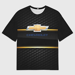 Мужская футболка оверсайз Chevrolet auto steel