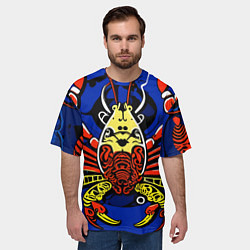 Футболка оверсайз мужская Абстракция краб, цвет: 3D-принт — фото 2