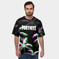 Футболка оверсайз мужская Fortnite glitch tropix, цвет: 3D-принт — фото 2