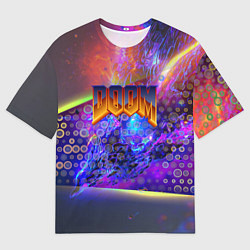 Футболка оверсайз мужская Doom abstraction mars, цвет: 3D-принт
