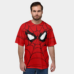 Футболка оверсайз мужская Глаза Человека-паука, цвет: 3D-принт — фото 2