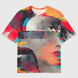 Футболка оверсайз мужская Арт абстракция, цвет: 3D-принт