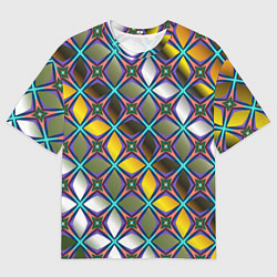 Футболка оверсайз мужская Марокканская вязь, цвет: 3D-принт