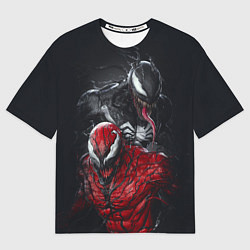 Футболка оверсайз мужская Venom and Carnage, цвет: 3D-принт