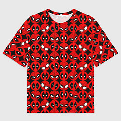 Футболка оверсайз мужская Дэдпул и Человек паук, цвет: 3D-принт